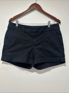 a.n.a Black Cotton Blend Cuffed Women’s Shorts 199